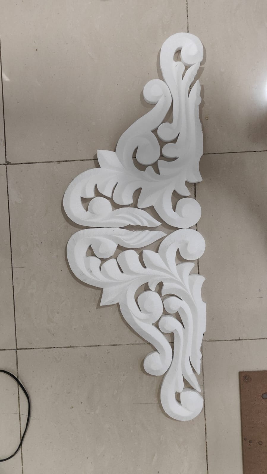 Custom thermocol artwork for wedding mandap decoration